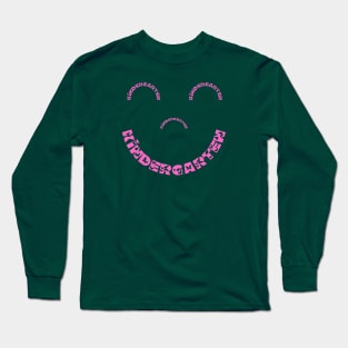 Kindergarten Smiley Face butterfly font Long Sleeve T-Shirt